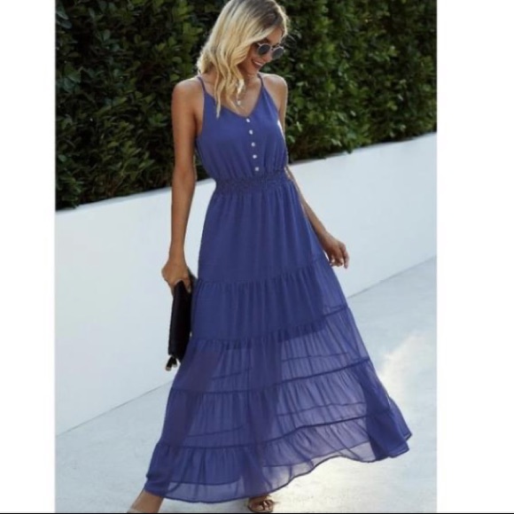 Dresses Blue Maxi Dress Easter Is Coming Poshmark